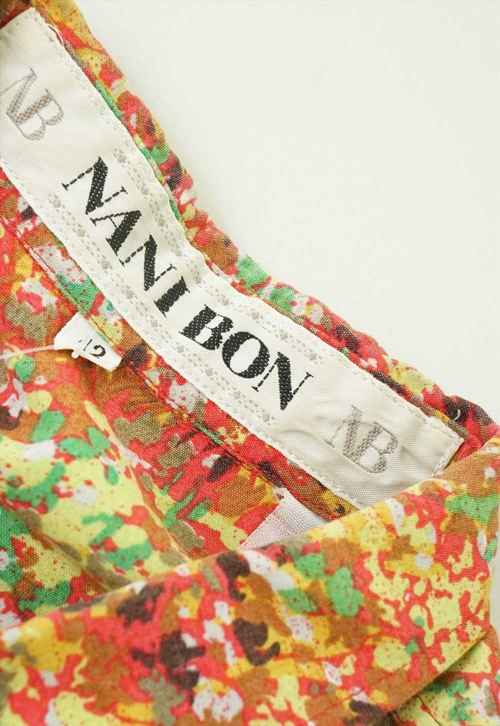 Vintage Nani Bon Red All Over Patterned Shirt Wom… - image 3