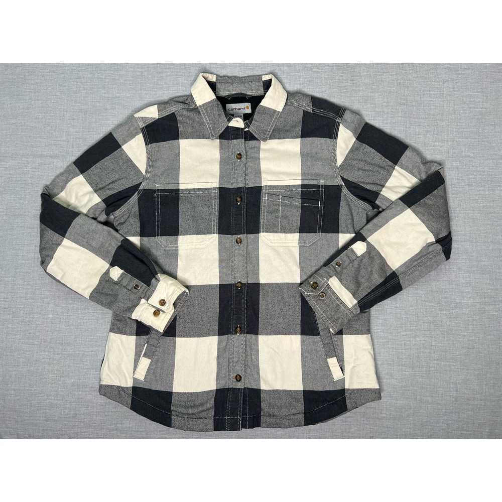 Carhartt Carhartt Fleece Lined Button Up Flannel … - image 1