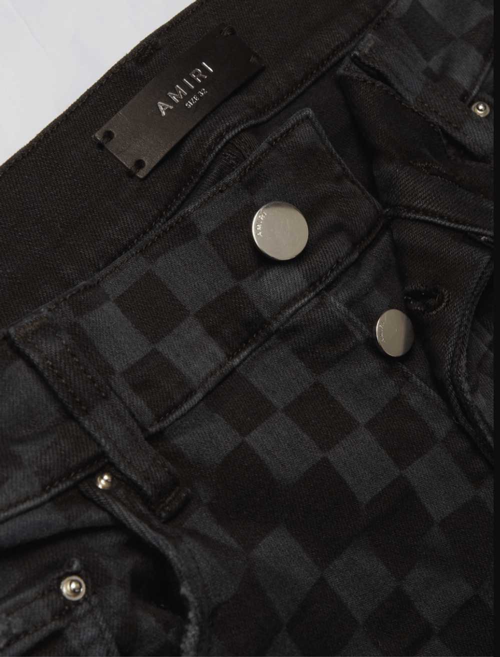 Amiri Thrasher Skinny-Fit Distressed Checkered St… - image 2