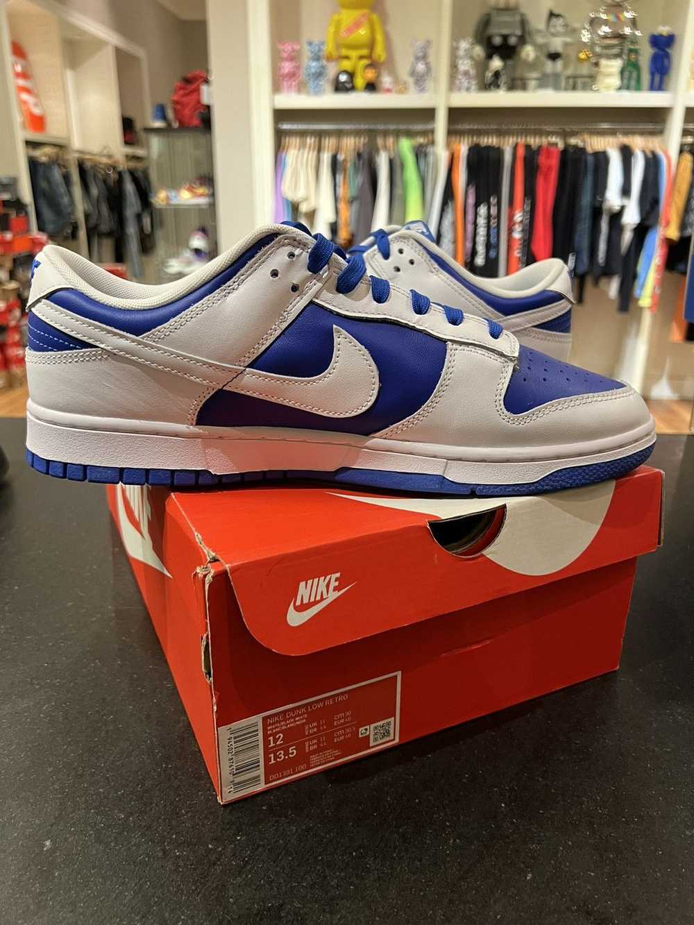 Nike Nike dunk low retro white blue - image 4