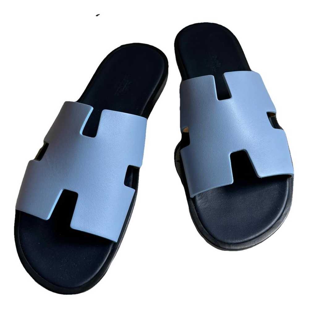 Hermès Izmir leather sandals - image 1