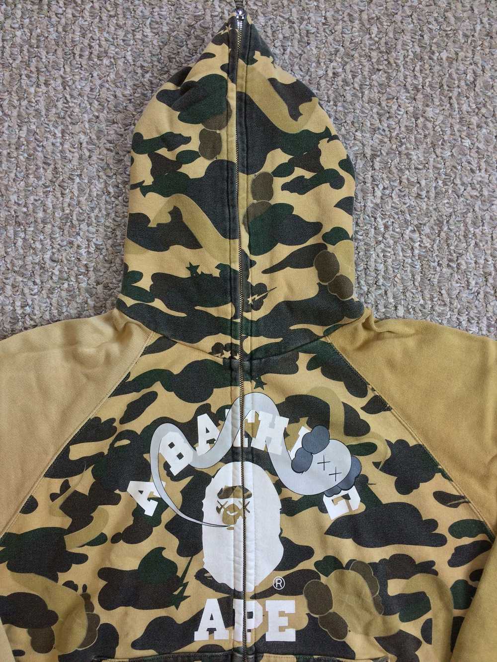 Bape × Kaws 2005 Bape x Kaws Crazy Camo Full Zip … - image 2