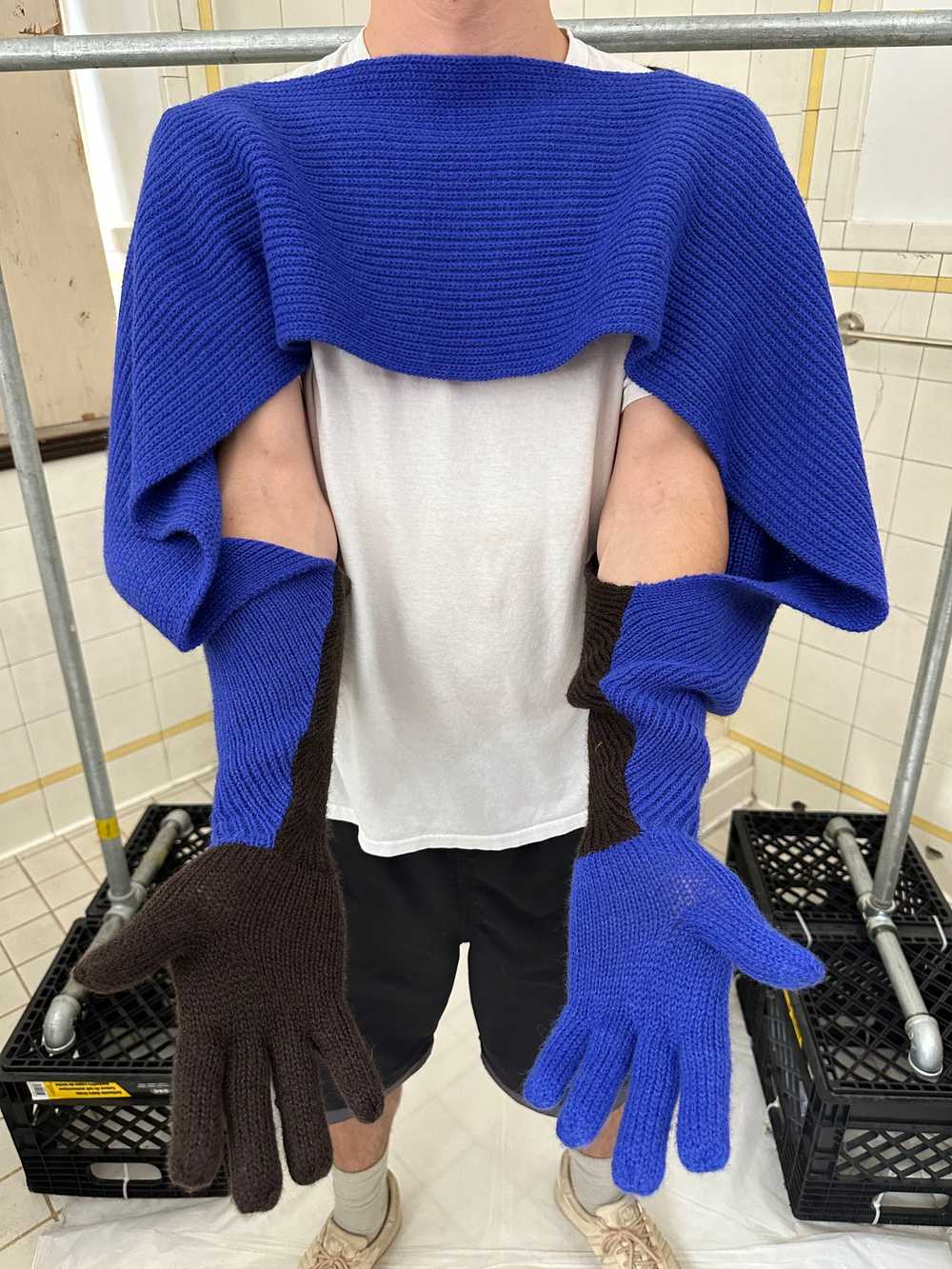 1980s Issey Miyake Knit Bolero with Gloves - image 1