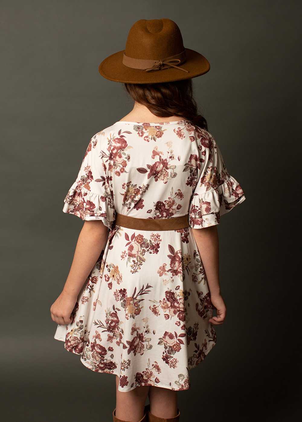 Joyfolie Emilia Dress in Ecru Floral - image 3