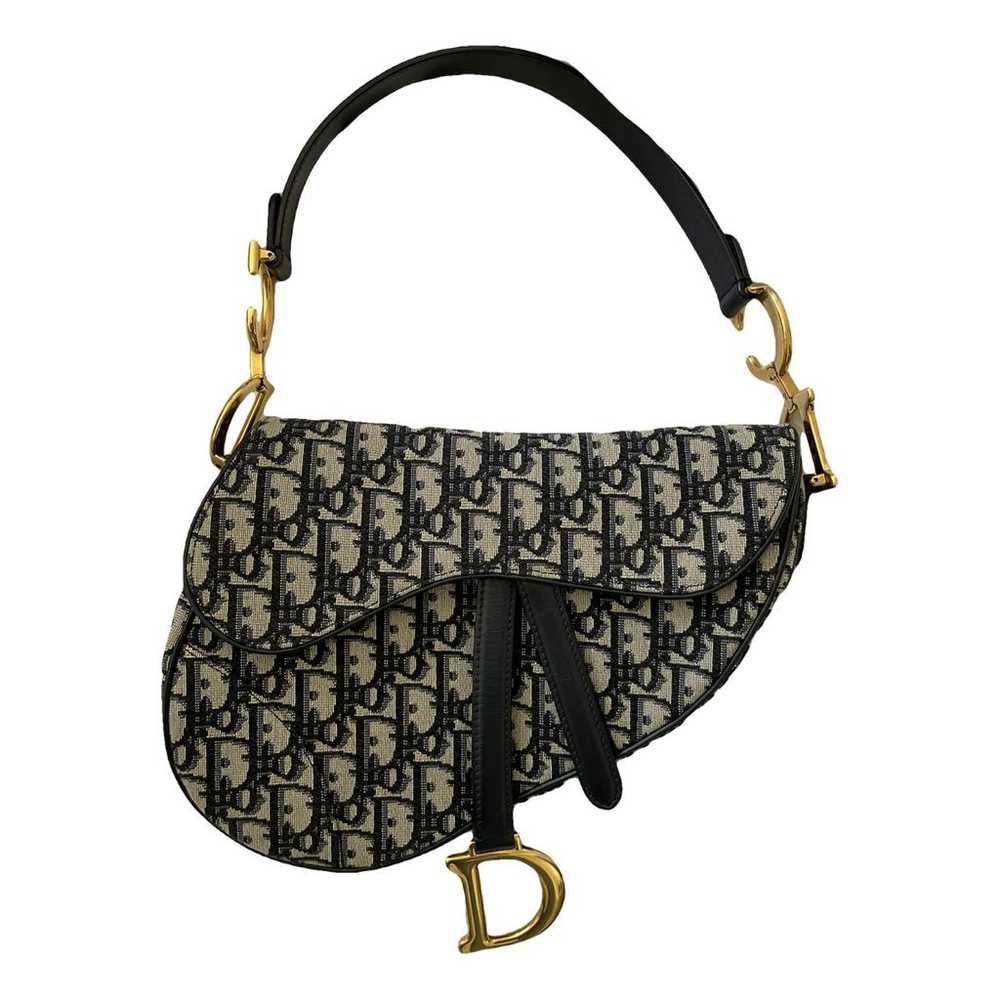 Dior Saddle linen handbag - image 1