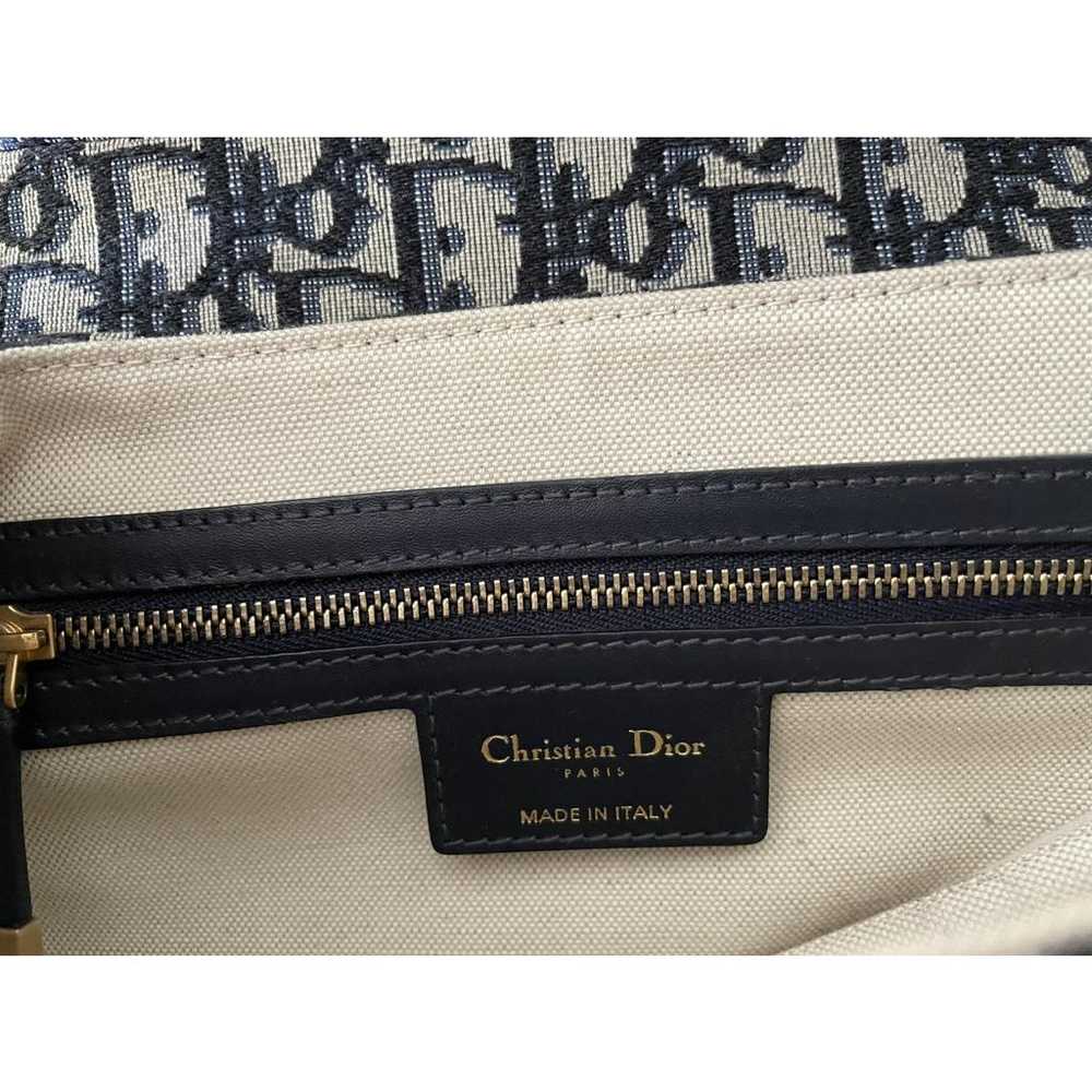 Dior Saddle linen handbag - image 2