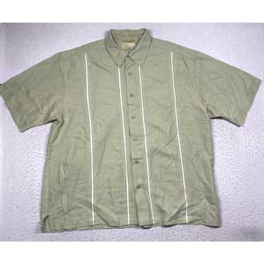 Cubavera Cubavera Hawaiian Shirt Mens XL Green Sho
