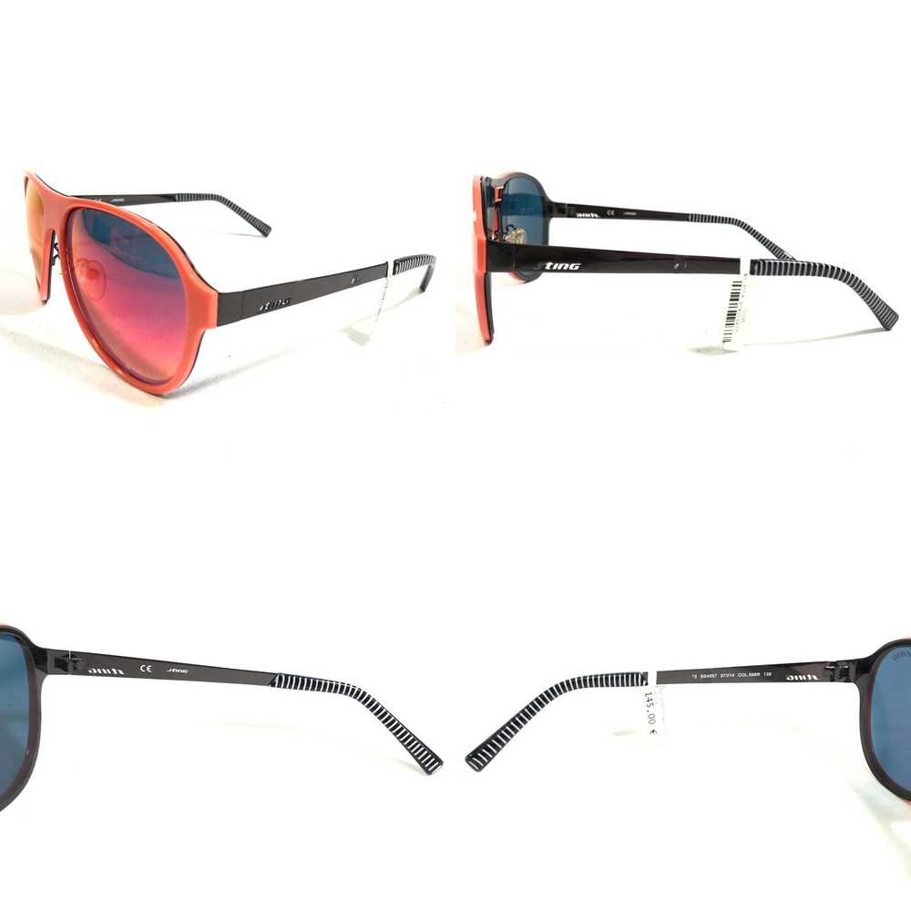 Vintage Sting Sunglasses SS4857 COL.568R Black Or… - image 4