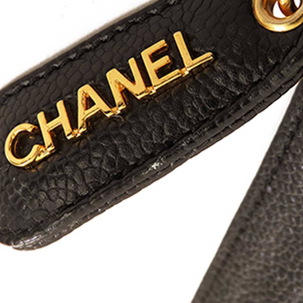 Black Chanel CC Quilted Caviar Shoulder Bag - image 7