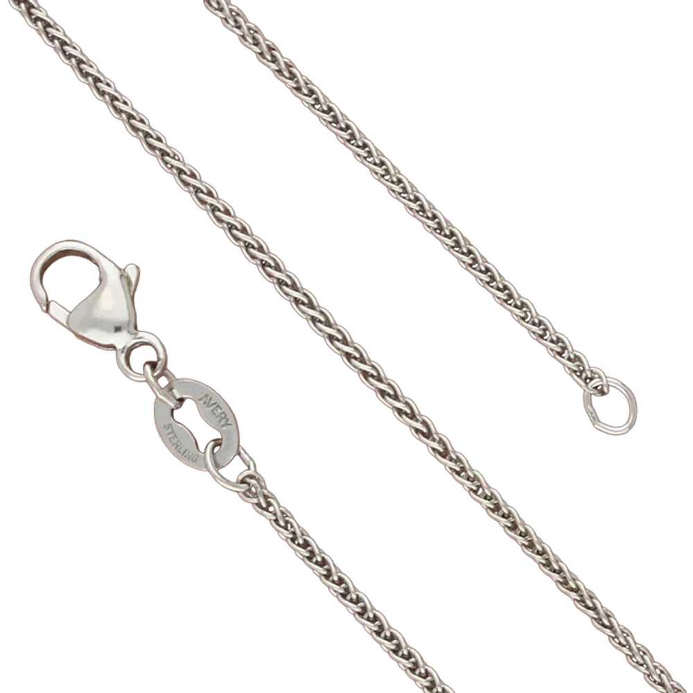 James Avery Sterling Silver Fine Spiga Chain Neck… - image 1