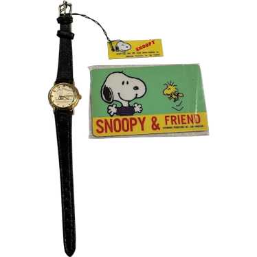 Snoopy & Friends 1985 Quartz Snoopy & Linus Watch