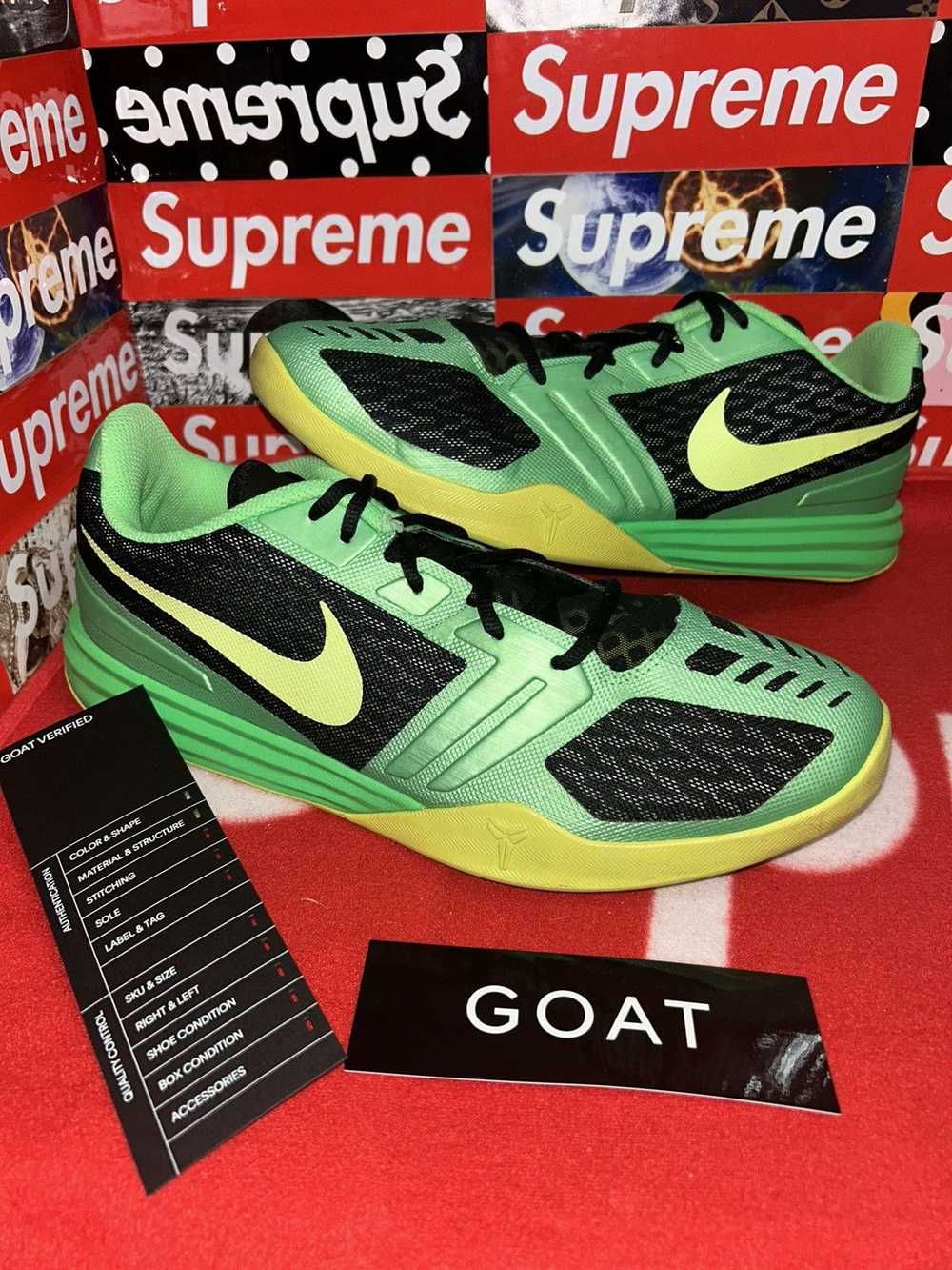 Nike Nike KB Mentality Black Volt Poison Green 704942-001 Size 13