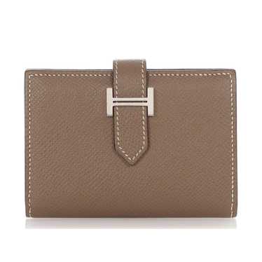 Hermès Béarn leather wallet