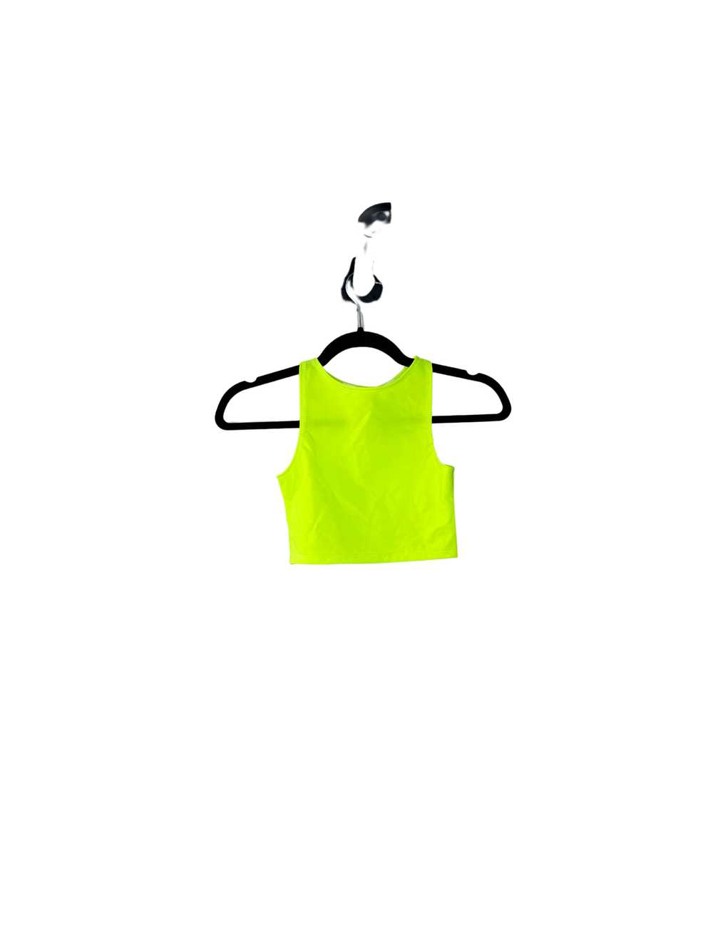 Freedom Rave Wear Neon Yellow Crop Top - image 1
