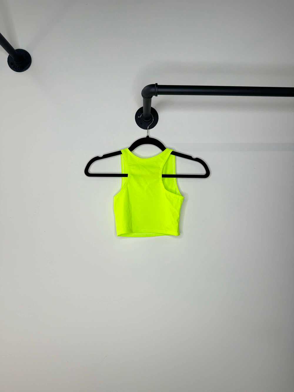 Freedom Rave Wear Neon Yellow Crop Top - image 3