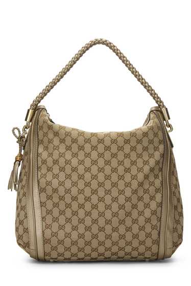 Gold Original GG Canvas Bella Hobo