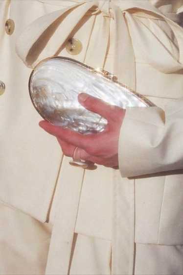 Vintage Mother of Pearl Shell Clutch