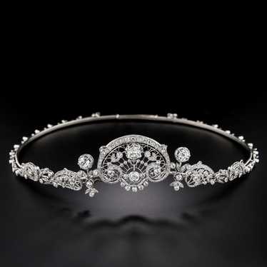 French Belle Epoque Convertible Diamond Necklace/… - image 1