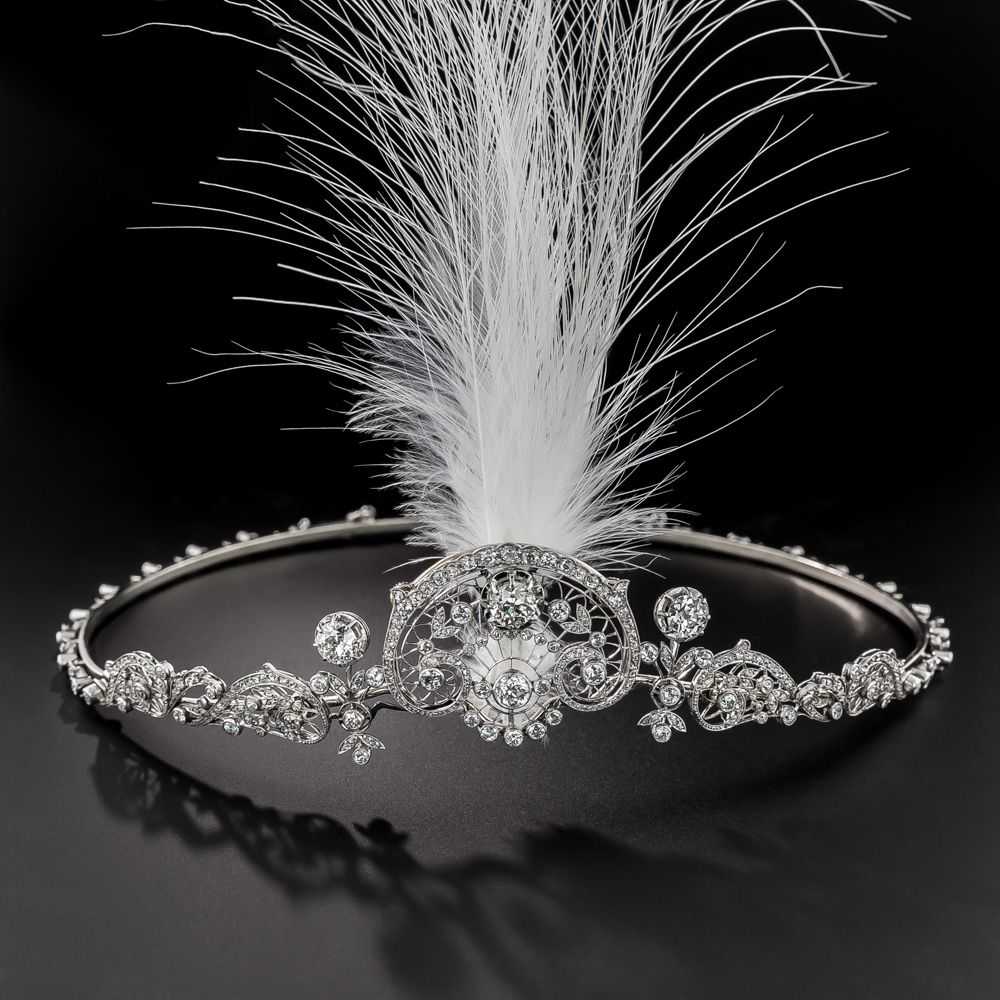 French Belle Epoque Convertible Diamond Necklace/… - image 3