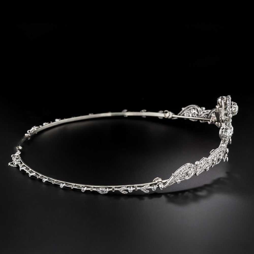 French Belle Epoque Convertible Diamond Necklace/… - image 5