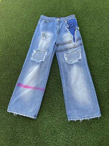 Streetwear × Tokyo Wide Leg Baggy Jeans