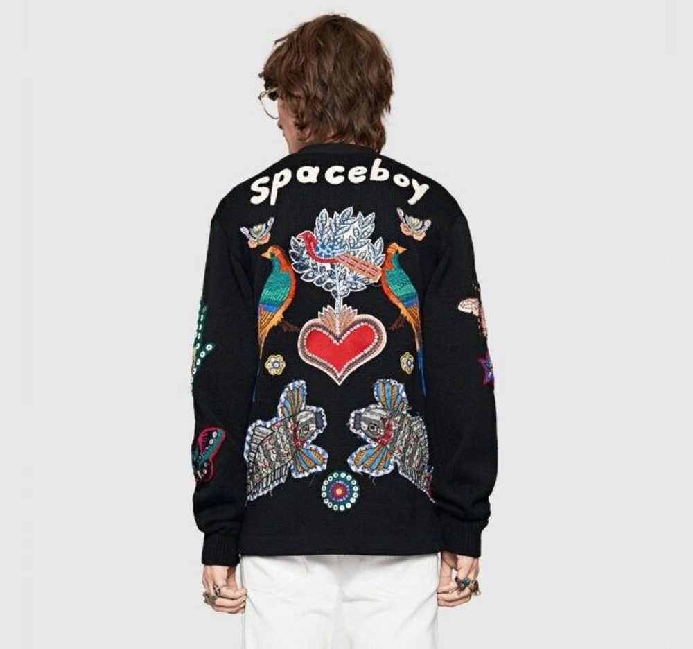 Gucci Gucci FW 16 Wool Spaceboy Cardigan - image 7