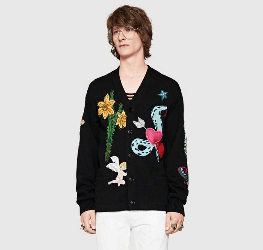 Gucci Gucci FW 16 Wool Spaceboy Cardigan - image 8