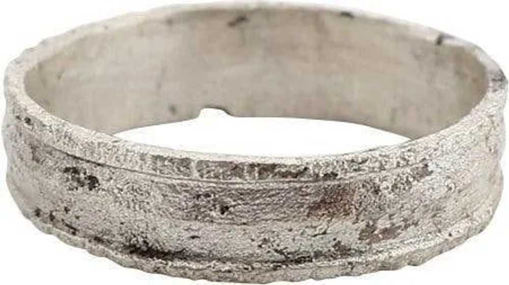 FINE ANCIENT VIKING WEDDING RING, SIZE 6 - image 1