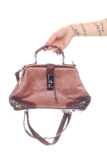 Vintage Y2K Studded Dusty Rose Leather Bag