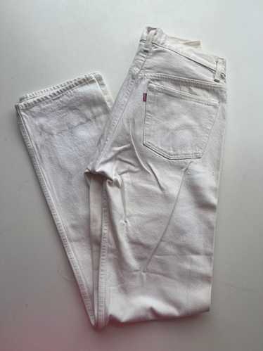 LEVI'S 501 Vintage White Button Fly Jeans 30x36
