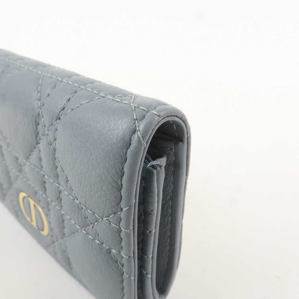 Christian Dior Cannage Leather Caro Bi-fold Walle… - image 10