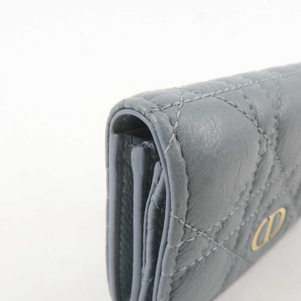 Christian Dior Cannage Leather Caro Bi-fold Walle… - image 11