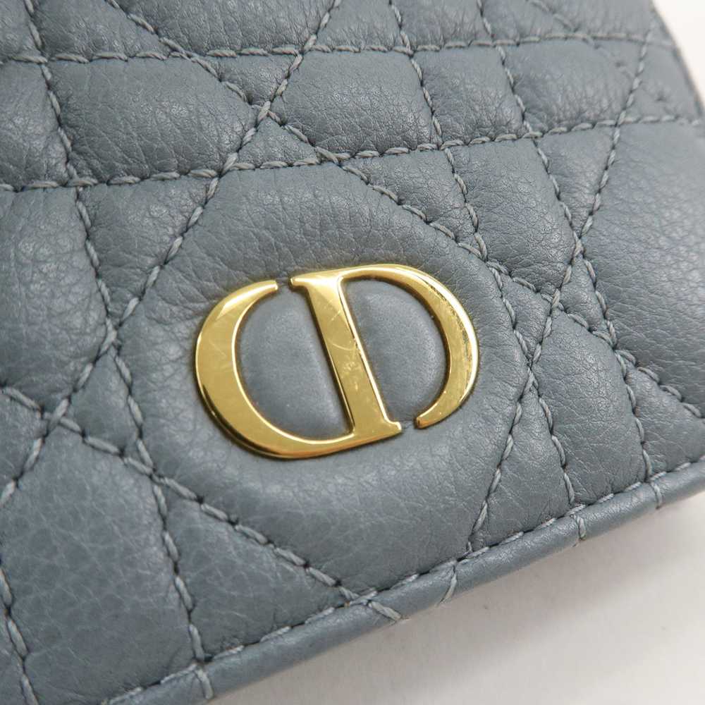 Christian Dior Cannage Leather Caro Bi-fold Walle… - image 12