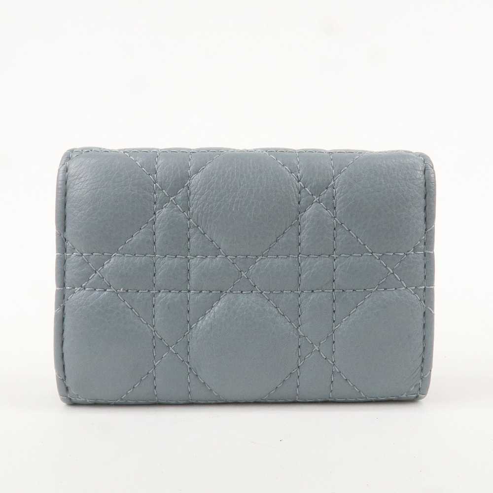 Christian Dior Cannage Leather Caro Bi-fold Walle… - image 2