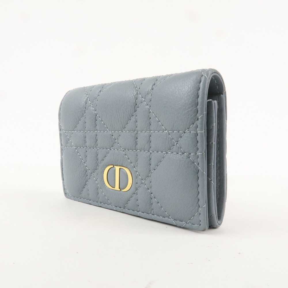 Christian Dior Cannage Leather Caro Bi-fold Walle… - image 3