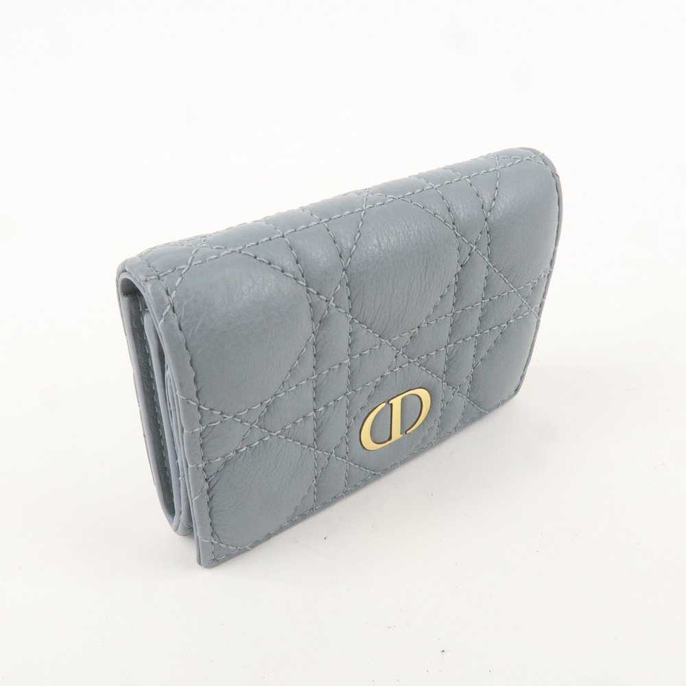 Christian Dior Cannage Leather Caro Bi-fold Walle… - image 4