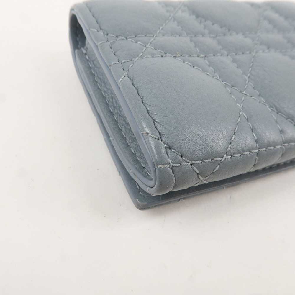 Christian Dior Cannage Leather Caro Bi-fold Walle… - image 8