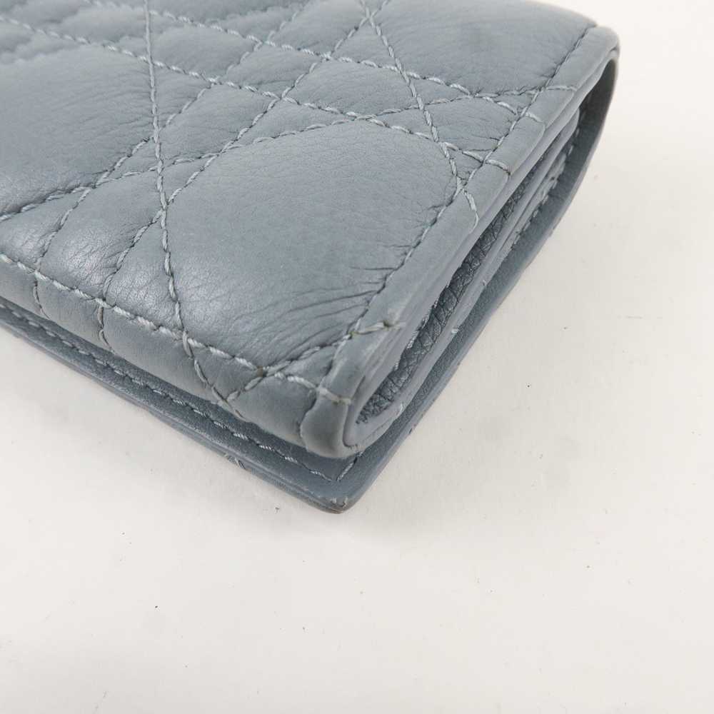 Christian Dior Cannage Leather Caro Bi-fold Walle… - image 9