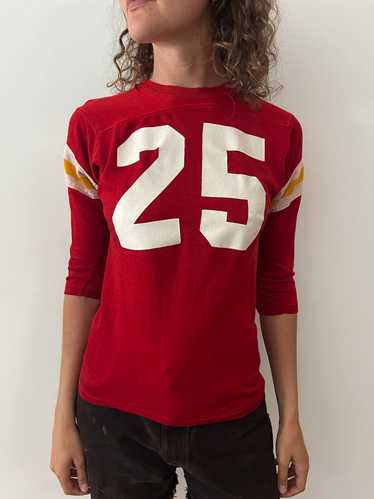 Red Athletic Football tee