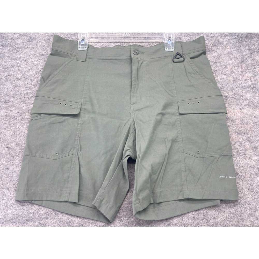 Vintage Columbia PFG Shorts Men's Large L Green Q… - image 1