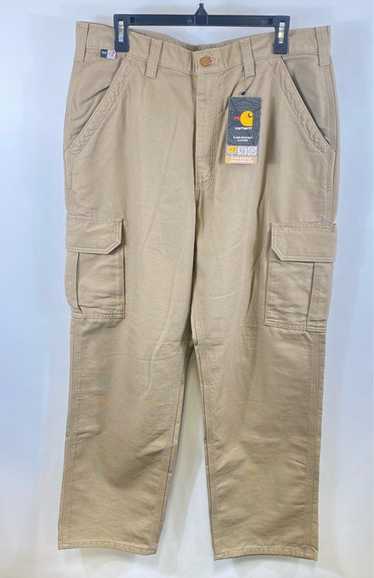 NWT Carhartt FR Mens Beige Mid Rise Flame-Resistan