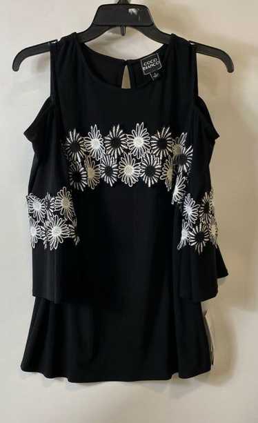 NWT Coco Bianco Womens Black Floral Cold Shoulder 