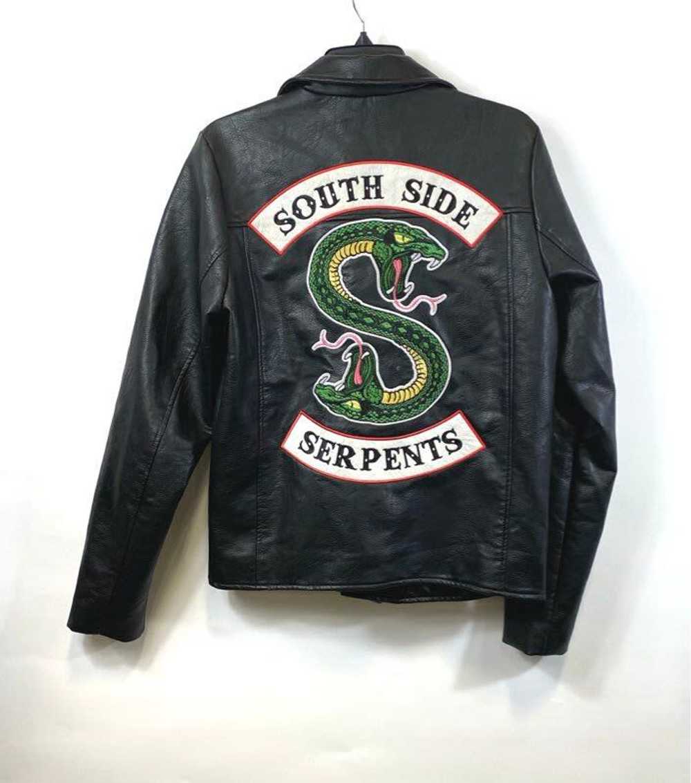 Riverdale Womens Black Leather Southside Serpents… - image 2