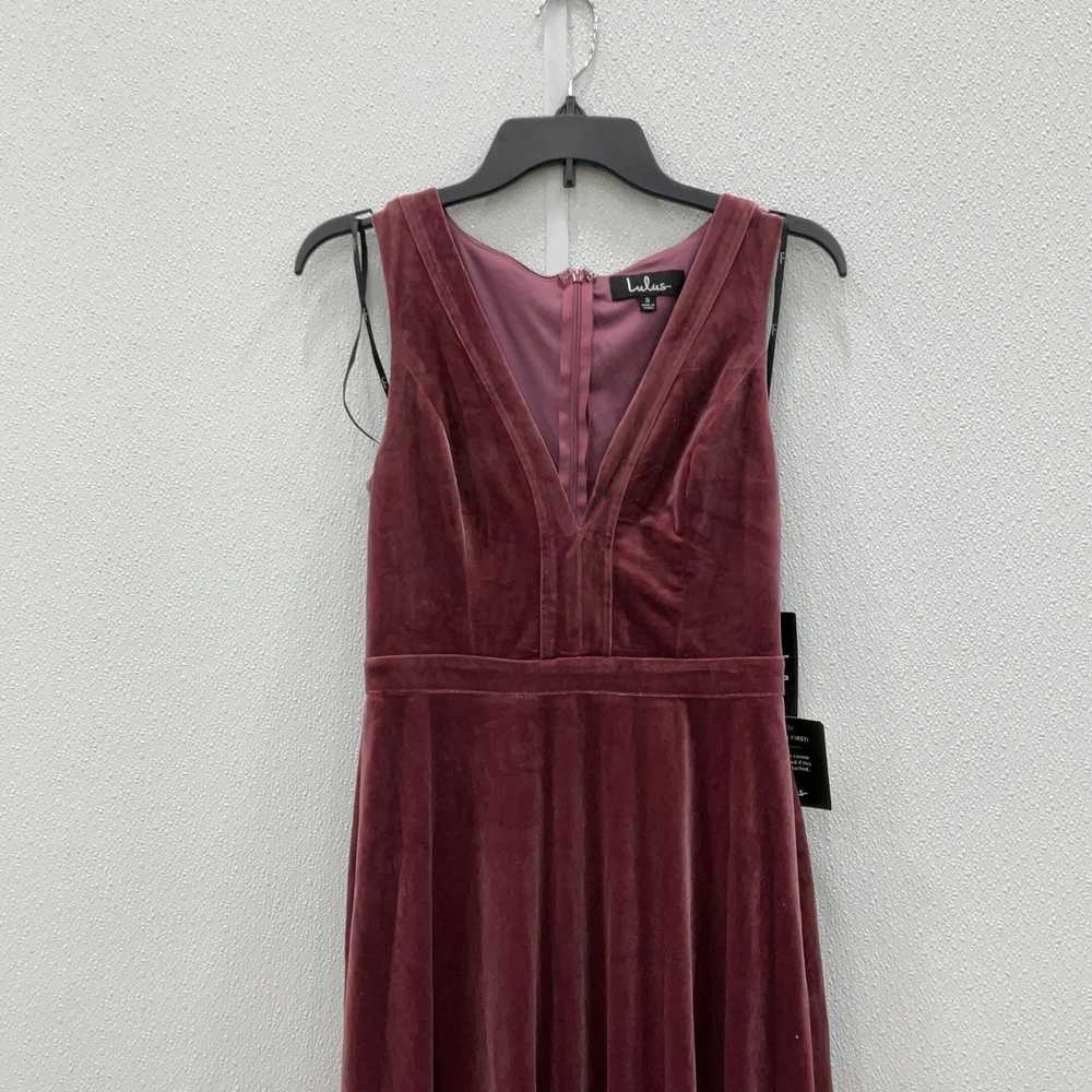NWT Lulus Womens Maxi Dress Long Velvet Sleeveles… - image 3