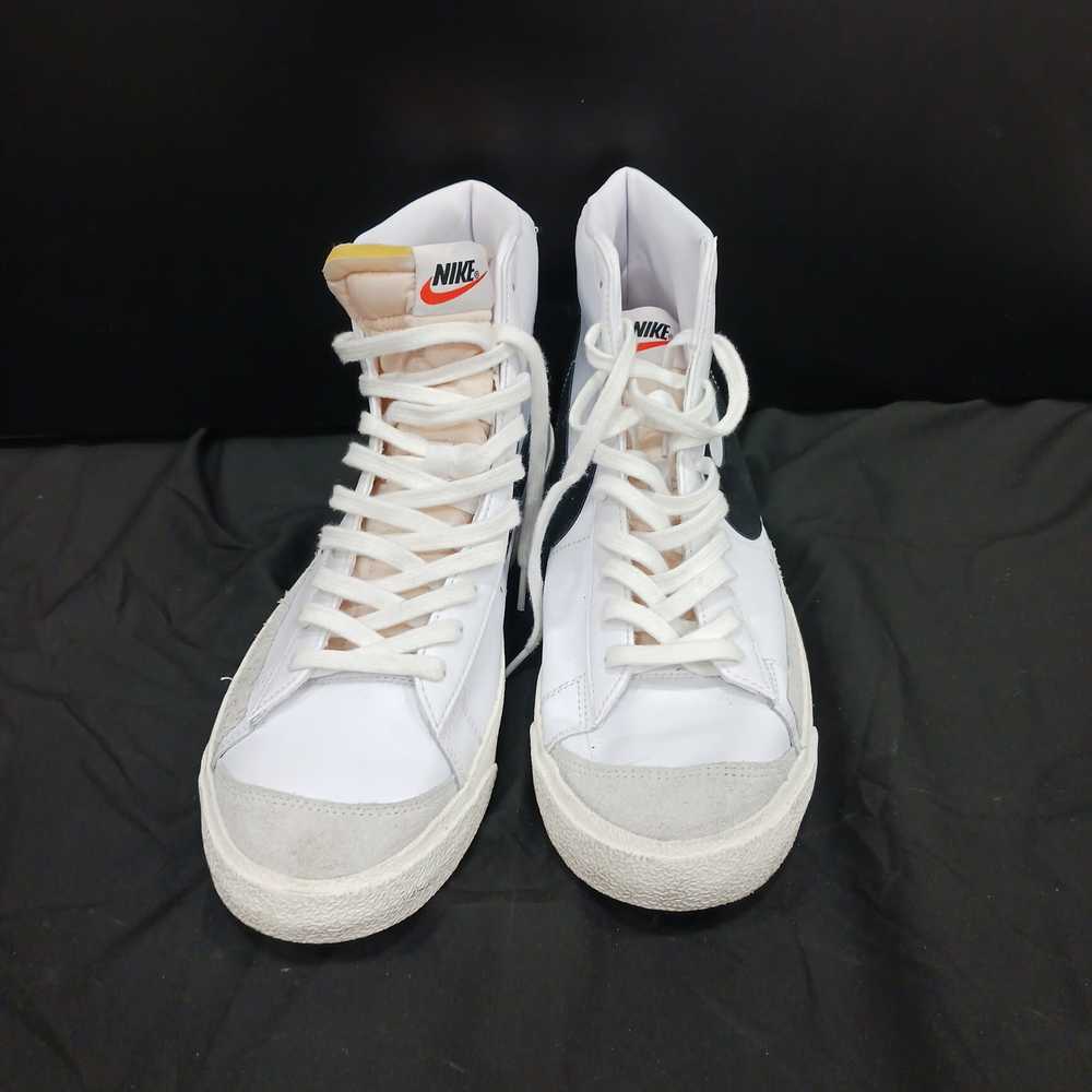 Nike Blazer Mid 77 White, Black, And Gray High To… - image 1