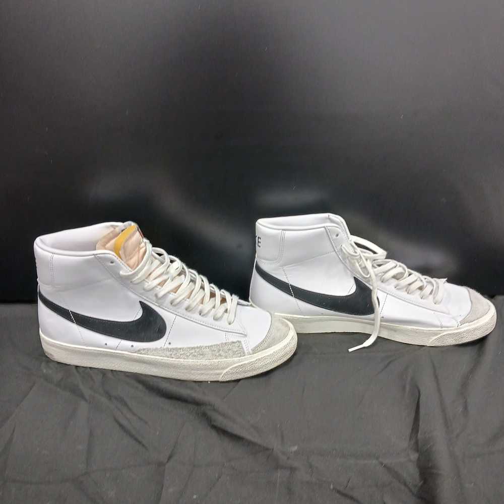 Nike Blazer Mid 77 White, Black, And Gray High To… - image 2