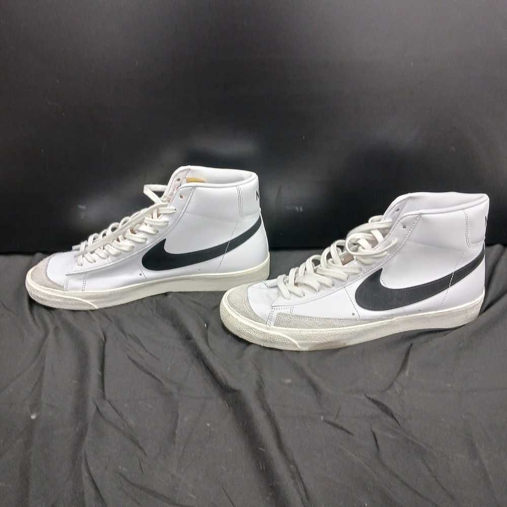 Nike Blazer Mid 77 White, Black, And Gray High To… - image 3