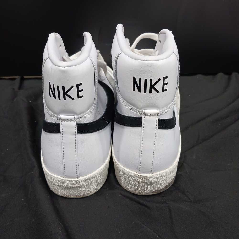Nike Blazer Mid 77 White, Black, And Gray High To… - image 4
