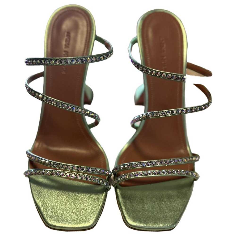 Amina Muaddi Naima leather sandals - image 1