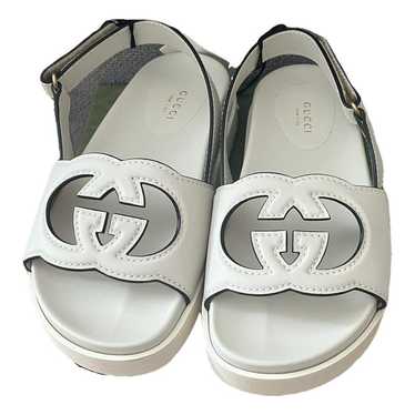 Gucci Aguru Crystal leather sandal